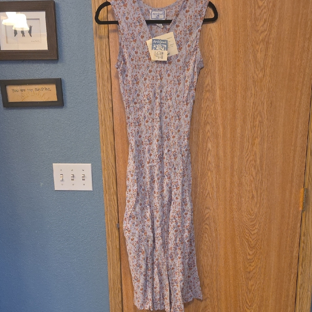 April Cornell Lavender Floral Midi Dress